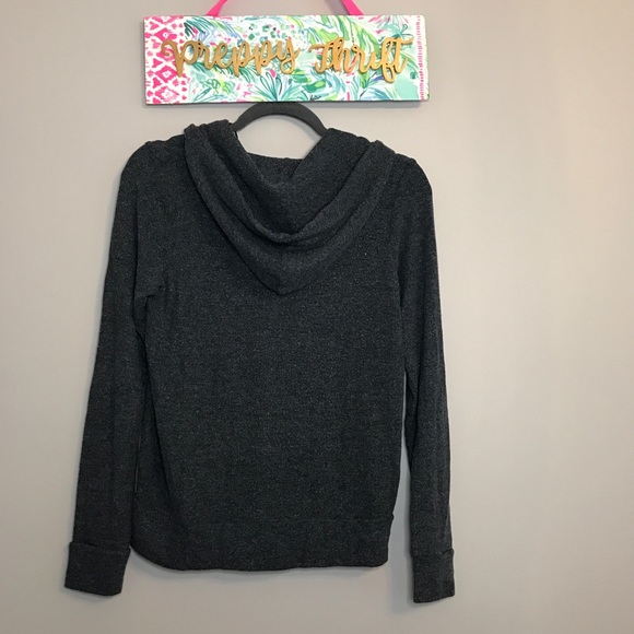 Chaser zip up hooded jacket gray size M - Picture 5 of 6